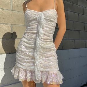 For Love and Lemons Iridescent Mini Dress